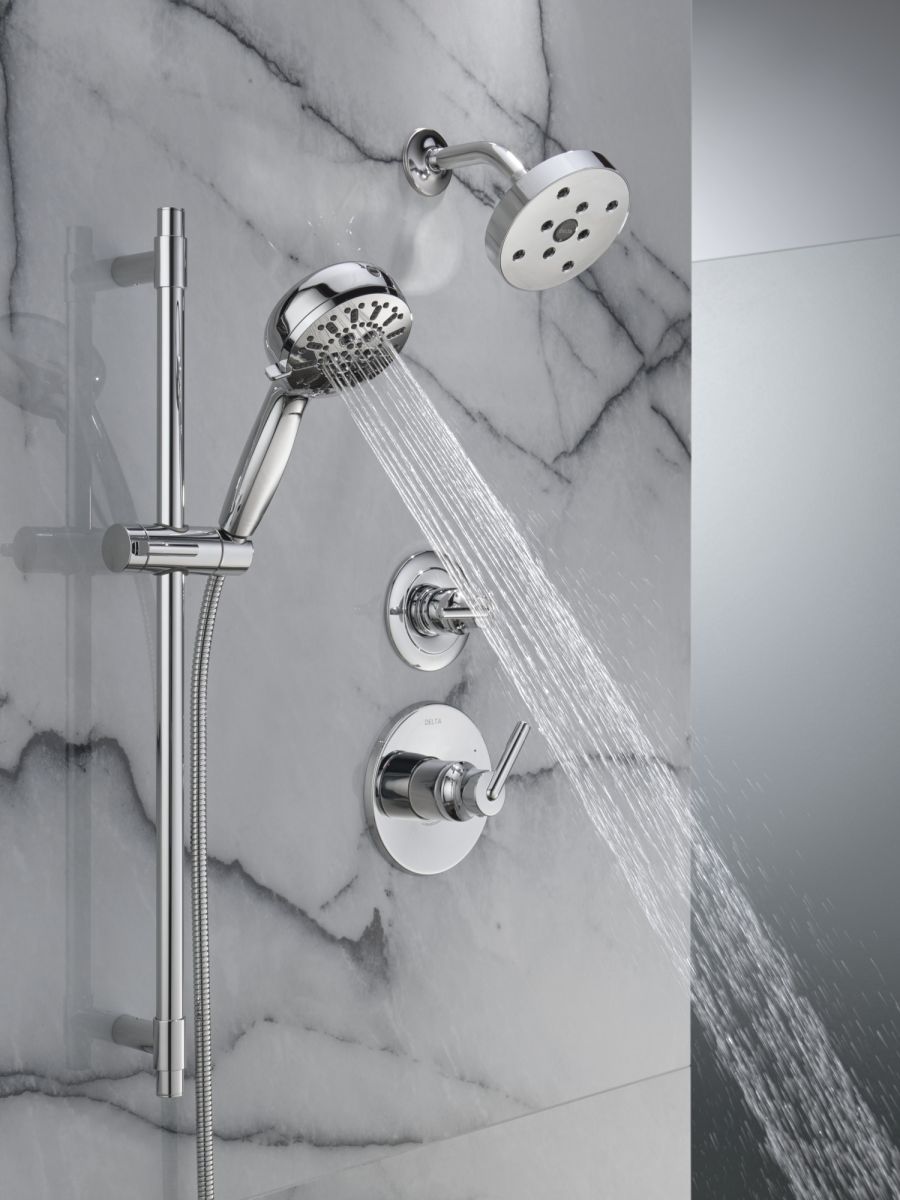 DELTA Trinsic Monitor 14 Series H2OKINETIC Shower Trim — Chrome