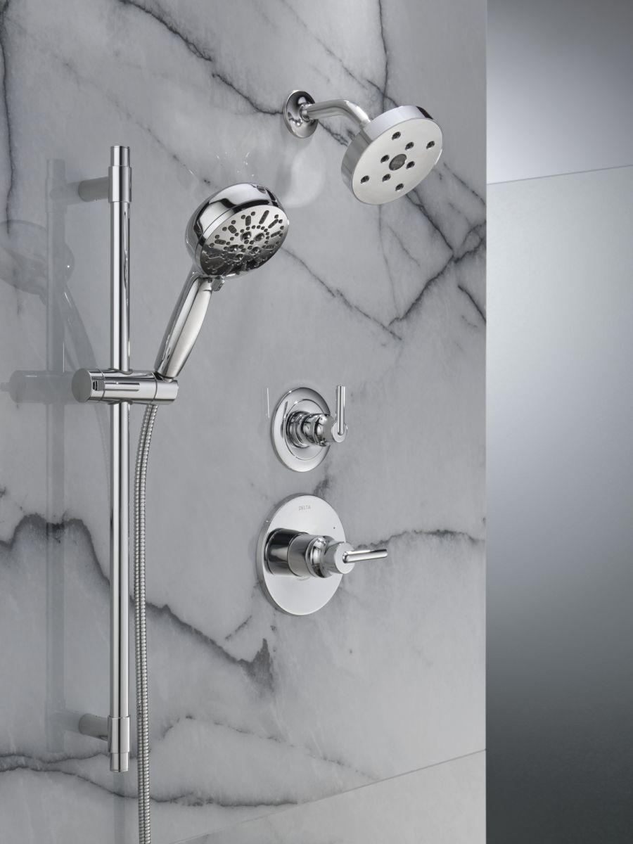 DELTA Trinsic 3-Setting 2-Port Diverter Trim — Chrome