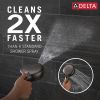 DELTA Universal Showering Components 7-Setting Slide Bar Hand Shower with Cleaning Spray — Venetian Bronze