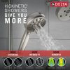DELTA Universal Showering Components 7-Setting Slide Bar Hand Shower with Cleaning Spray — Lumicoat® Stainless