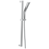 DELTA Universal Showering Components H2OKINETIC 3-Setting Slide Bar Hand Shower — Chrome