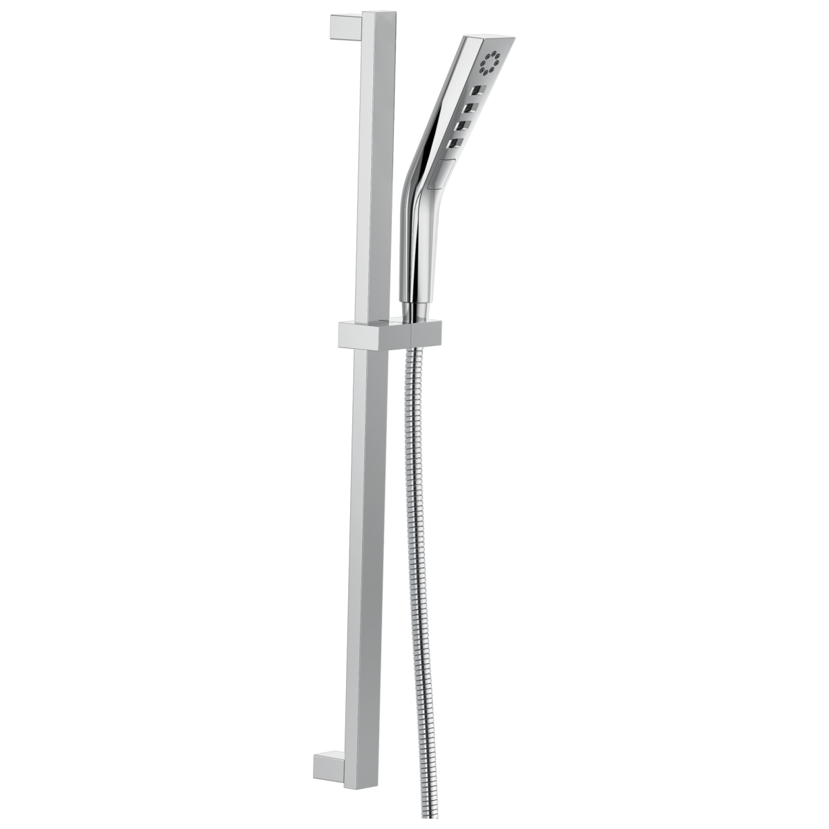 DELTA Universal Showering Components H2OKINETIC 3-Setting Slide Bar Hand Shower — Chrome