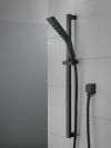 DELTA Universal Showering Components H2OKINETIC 3-Setting Slide Bar Hand Shower — Matte Black