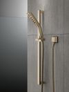 DELTA Universal Showering Components H2OKINETIC 3-Setting Slide Bar Hand Shower — Lumicoat® Champagne Bronze