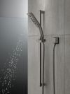 DELTA Universal Showering Components H2OKINETIC 3-Setting Slide Bar Hand Shower — Lumicoat® Black Stainless