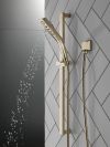 DELTA Universal Showering Components H2OKINETIC 3-Setting Slide Bar Hand Shower — Lumicoat® Polished Nickel