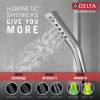 DELTA Universal Showering Components H2OKINETIC 3-Setting Slide Bar Hand Shower — Lumicoat® Chrome