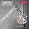 DELTA Universal Showering Components H2OKINETIC 3-Setting Slide Bar Hand Shower — Lumicoat® Chrome