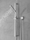 DELTA Universal Showering Components H2OKINETIC 3-Setting Slide Bar Hand Shower — Lumicoat® Chrome