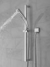 DELTA Universal Showering Components H2OKINETIC 3-Setting Slide Bar Hand Shower — Lumicoat® Chrome
