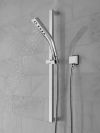 DELTA Universal Showering Components H2OKINETIC 3-Setting Slide Bar Hand Shower — Lumicoat® Chrome