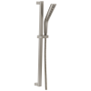 DELTA Universal Showering Components H2OKINETIC 3-Setting Slide Bar Hand Shower — Stainless