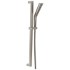 DELTA Universal Showering Components H2OKINETIC 3-Setting Slide Bar Hand Shower — Lumicoat® Stainless