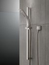 DELTA Universal Showering Components H2OKINETIC 3-Setting Slide Bar Hand Shower — Lumicoat® Stainless