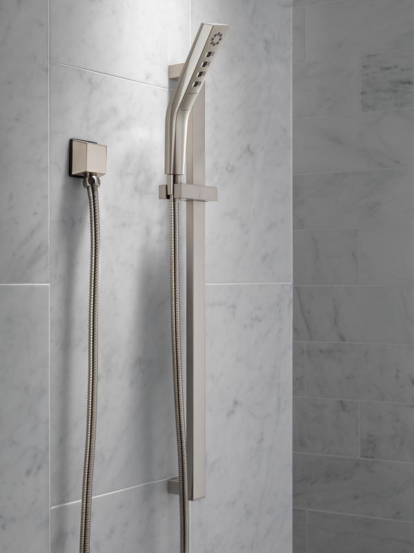 DELTA Universal Showering Components Square Wall Elbow for Hand Shower — Stainless
