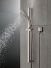 DELTA Universal Showering Components H2OKINETIC 3-Setting Slide Bar Hand Shower — Stainless