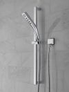 DELTA Universal Showering Components H2OKINETIC 3-Setting Slide Bar Hand Shower — Chrome