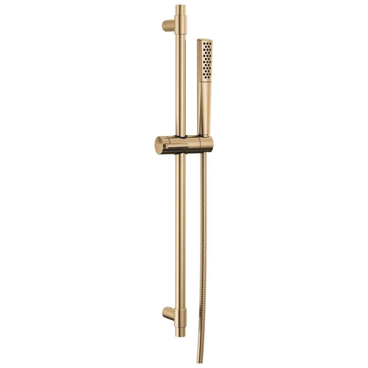 DELTA Universal Showering Components Premium Single-Setting Slide Bar Hand Shower — Lumicoat® Champagne Bronze