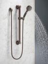DELTA Universal Showering Components ActivTouch 9-Setting Hand Shower with Traditional Slide Bar / Grab Bar — Venetian Bronze