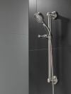 DELTA Universal Showering Components ActivTouch 9-Setting Hand Shower with Traditional Slide Bar / Grab Bar — Stainless