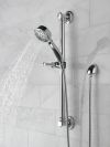 DELTA Universal Showering Components ActivTouch 9-Setting Hand Shower with Traditional Slide Bar / Grab Bar — Chrome