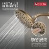 DELTA Universal Showering Components PivotPro Raincan Shower Head — Lumicoat® Champagne Bronze