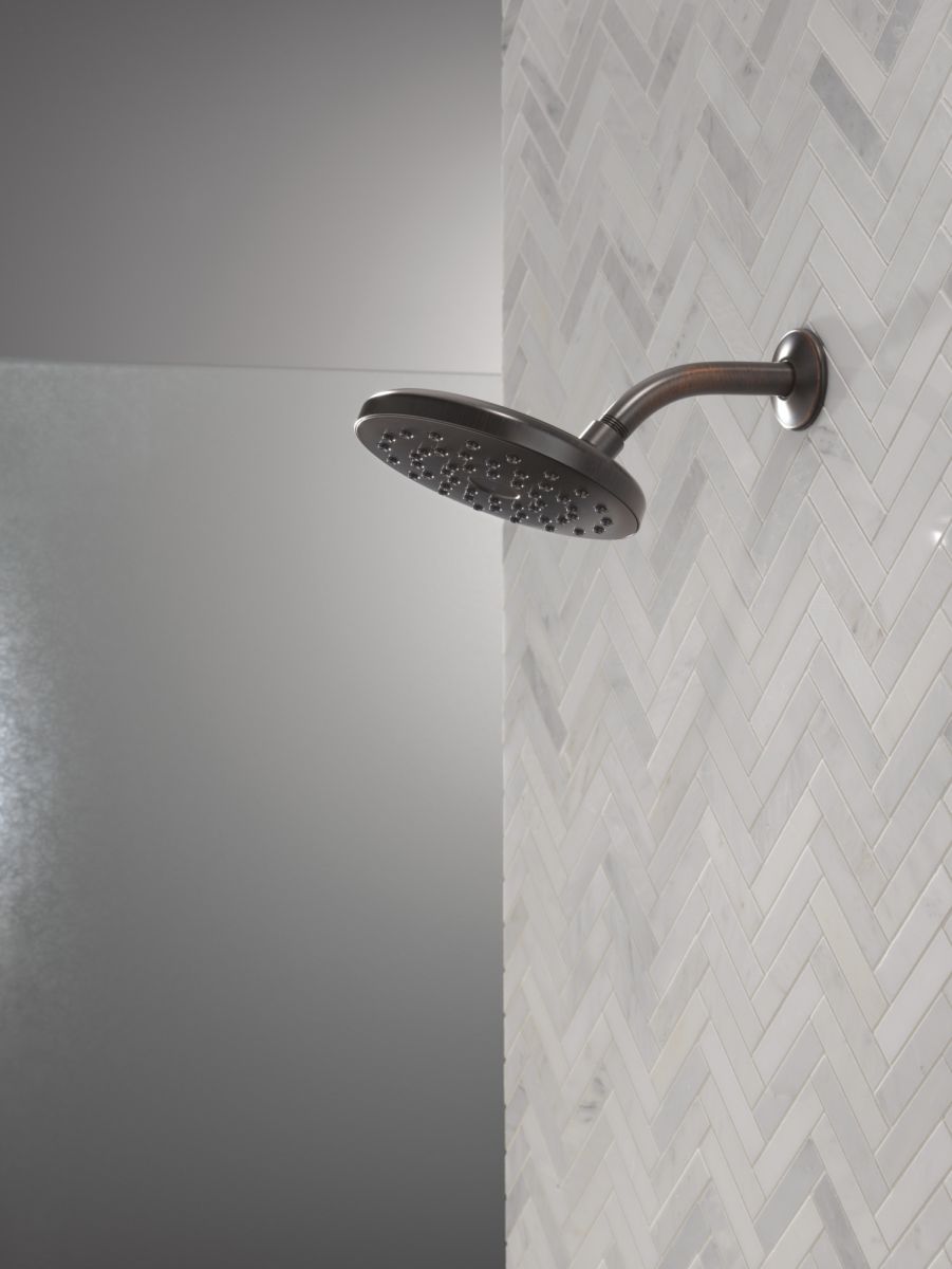 DELTA Universal Showering Components PivotPro Raincan Shower Head — Venetian Bronze