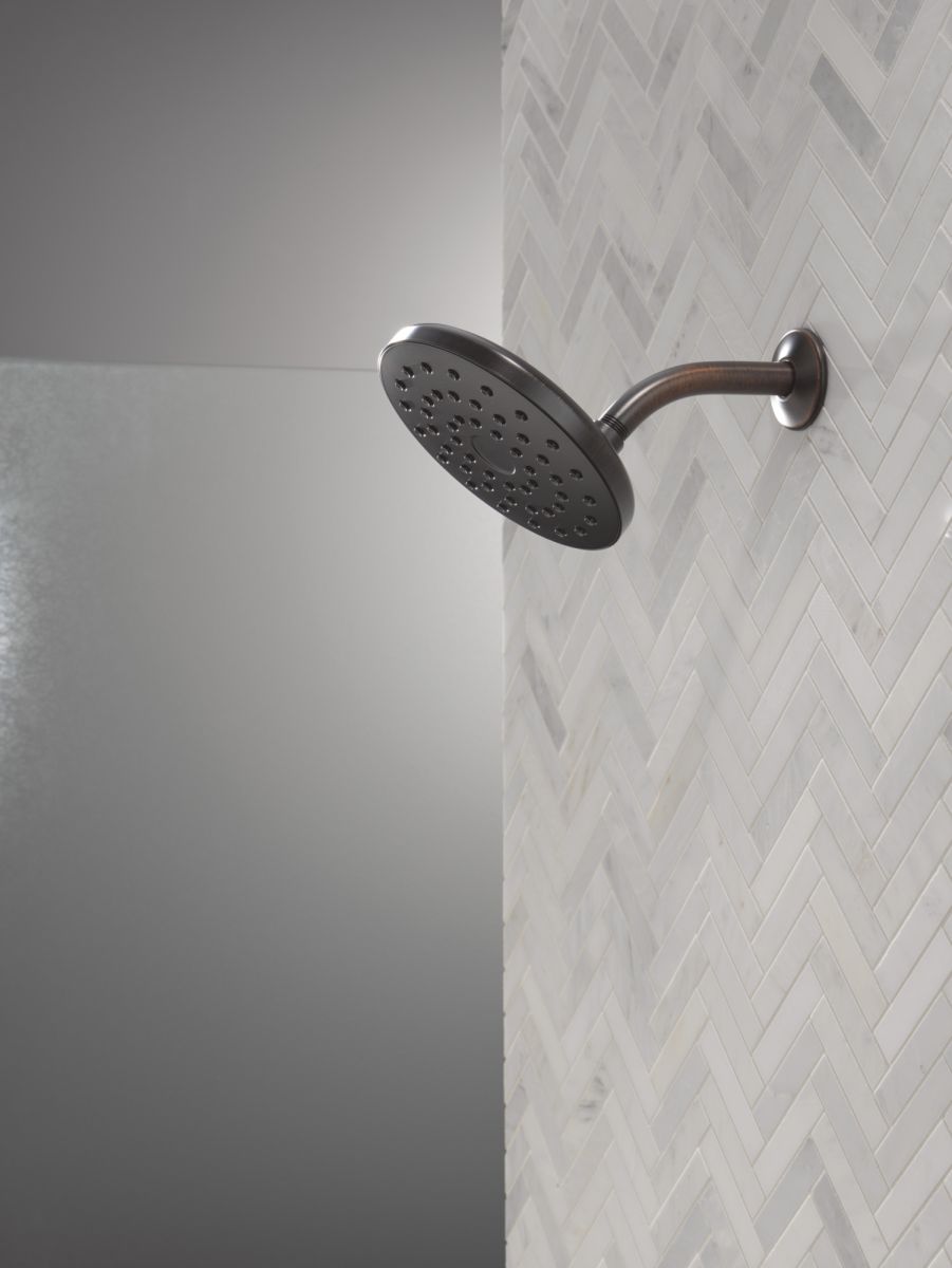 DELTA Universal Showering Components PivotPro Raincan Shower Head — Venetian Bronze