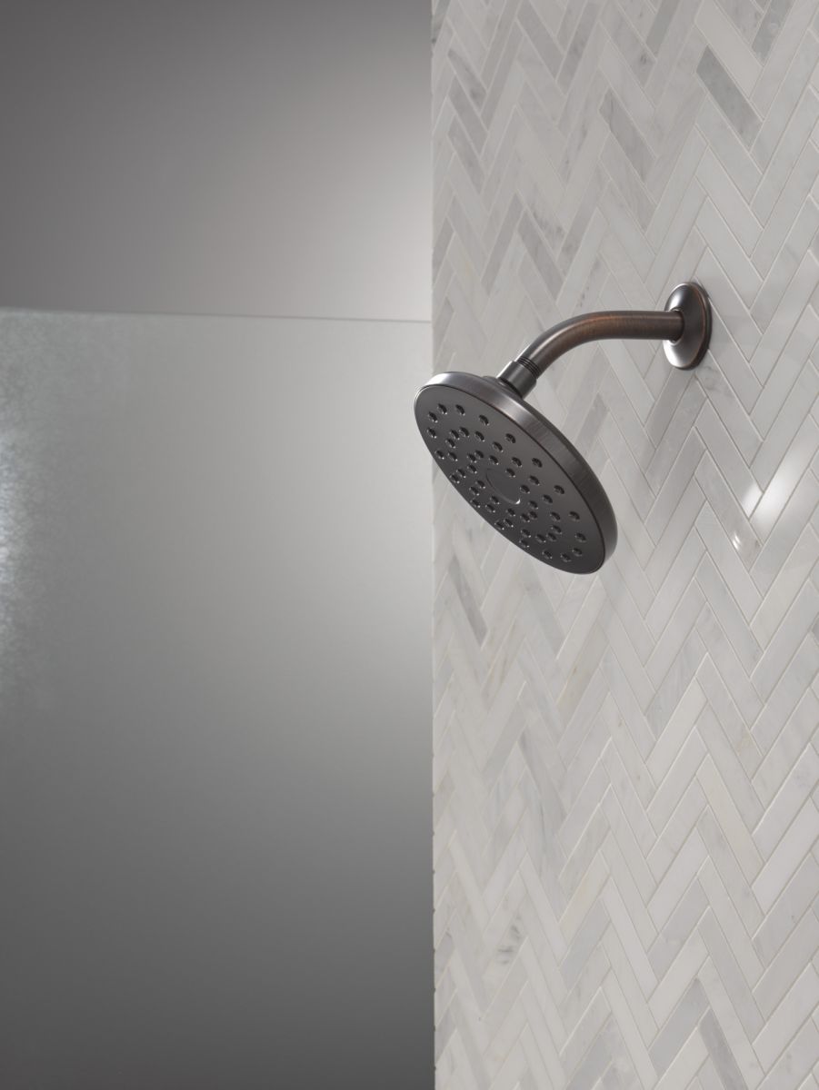 DELTA Universal Showering Components PivotPro Raincan Shower Head — Venetian Bronze