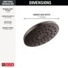 DELTA Universal Showering Components PivotPro Raincan Shower Head — Venetian Bronze