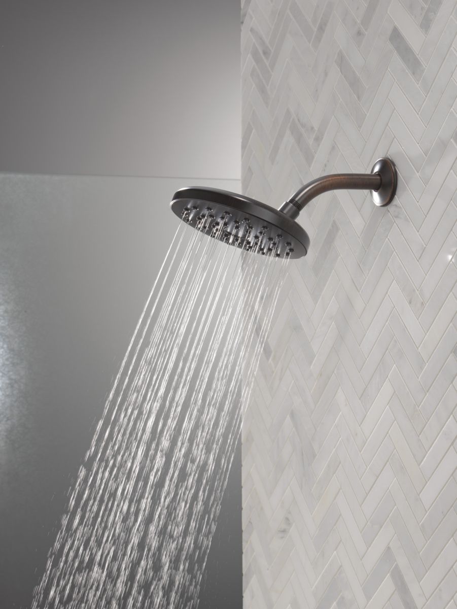 DELTA Universal Showering Components PivotPro Raincan Shower Head — Venetian Bronze
