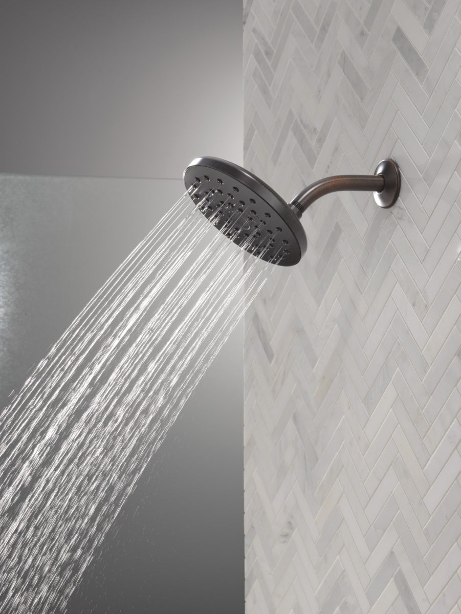 DELTA Universal Showering Components PivotPro Raincan Shower Head — Venetian Bronze