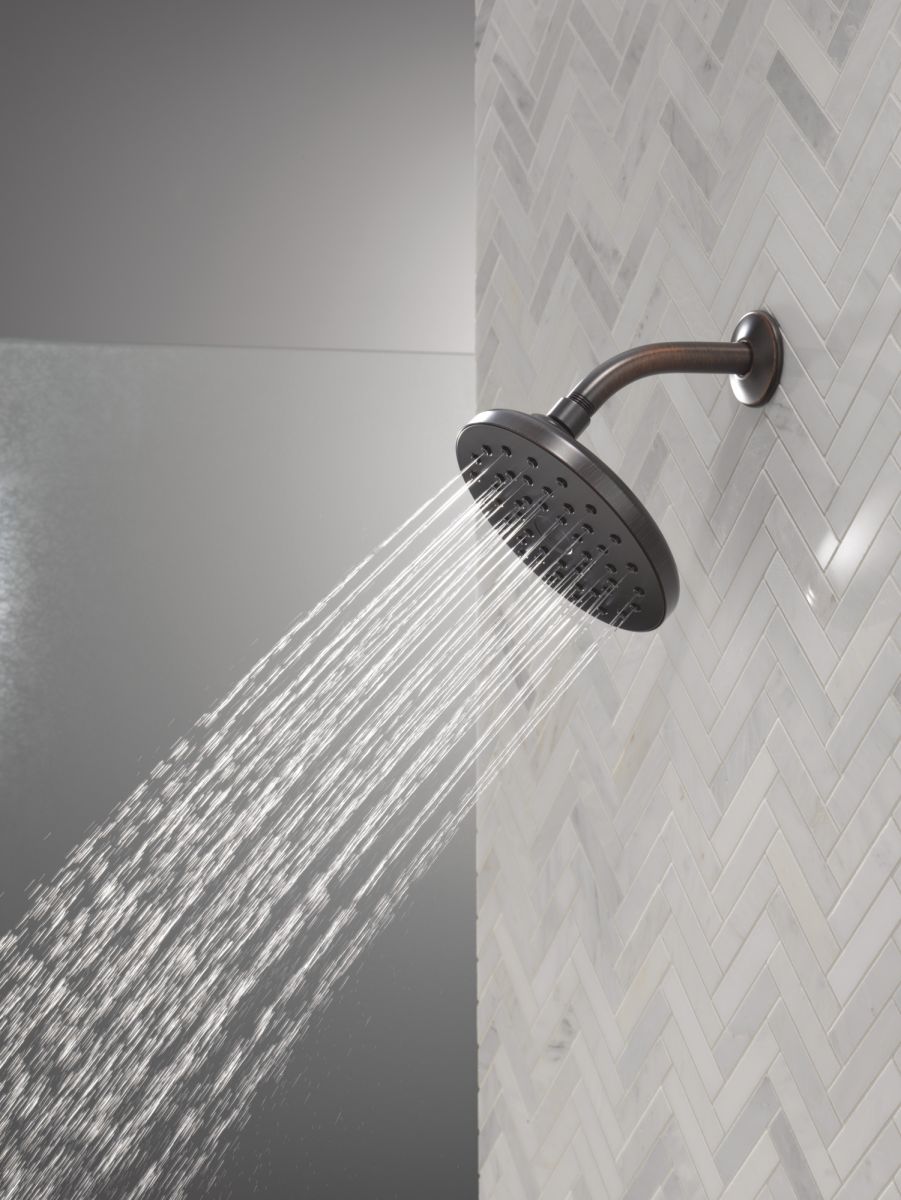 DELTA Universal Showering Components PivotPro Raincan Shower Head — Venetian Bronze