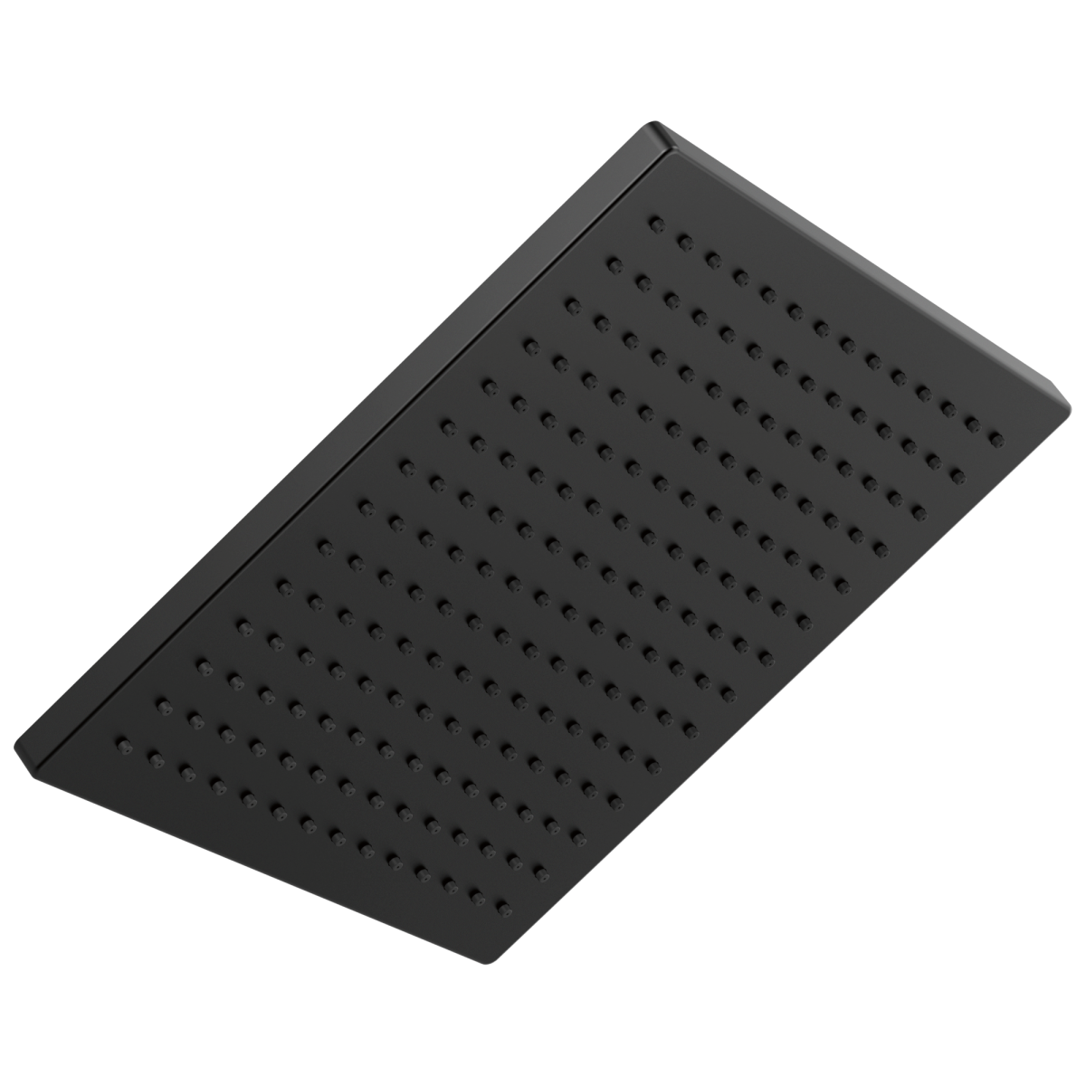DELTA Universal Showering Components Single-Setting Metal Raincan Shower Head — Matte Black