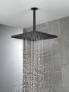 DELTA Universal Showering Components Single-Setting Metal Raincan Shower Head — Matte Black