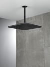 DELTA Universal Showering Components Single-Setting Metal Raincan Shower Head — Matte Black