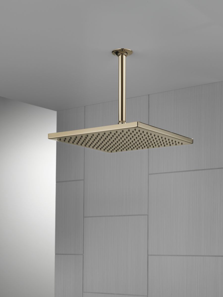 DELTA Universal Showering Components Single-Setting Metal Raincan Shower Head — Lumicoat® Polished Nickel