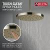 DELTA Universal Showering Components H2Okinetic Single-Setting Shower Head with Ultrasoak — Lumicoat® Polished Nickel