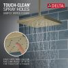 DELTA Universal Showering Components H2Okinetic Single-Setting Shower Head with Ultrasoak — Lumicoat® Champagne Bronze