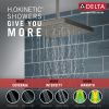 DELTA Universal Showering Components H2Okinetic Single Setting Shower Head with Ultrasoak — Lumicoat® Black Stainless