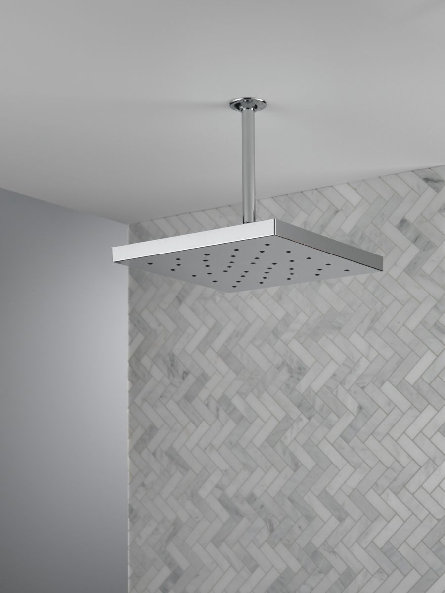 DELTA Universal Showering Components H2Okinetic Single Setting Shower Head with Ultrasoak — Lumicoat® Chrome