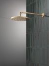 DELTA Universal Showering Components 10" Single-Function Raincan Shower Head — Lumicoat® Champagne Bronze