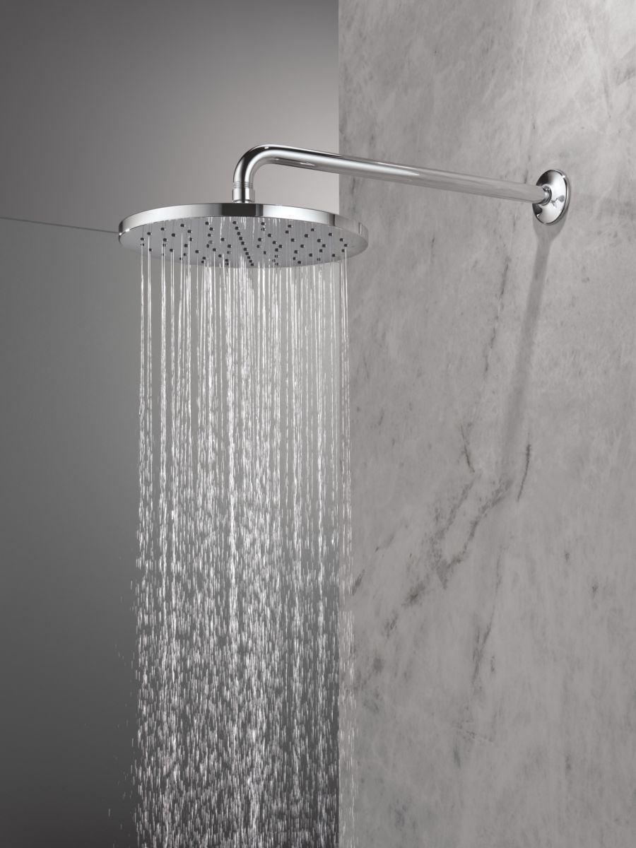 DELTA Universal Showering Components 10" Single-Function Raincan Shower Head — Lumicoat® Chrome