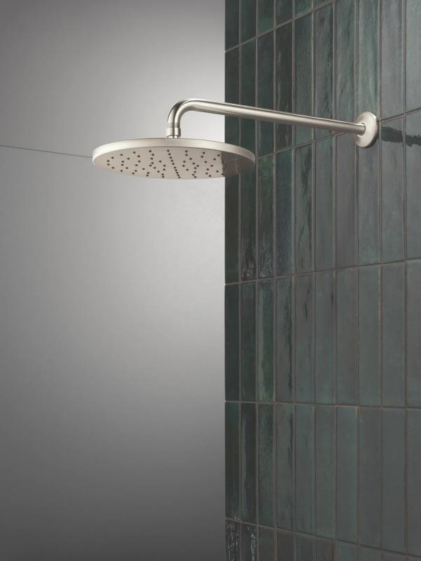 DELTA Universal Showering Components 10" Single-Function Raincan Shower Head — Lumicoat® Stainless