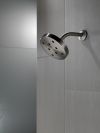 DELTA Universal Showering Components H2Okinetic Single-Setting Metal Raincan Shower Head — Lumicoat® Black Stainless