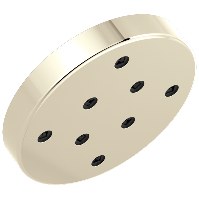 DELTA Universal Showering Components H2Okinetic Single-Setting Metal Raincan Shower Head — Lumicoat® Polished Nickel
