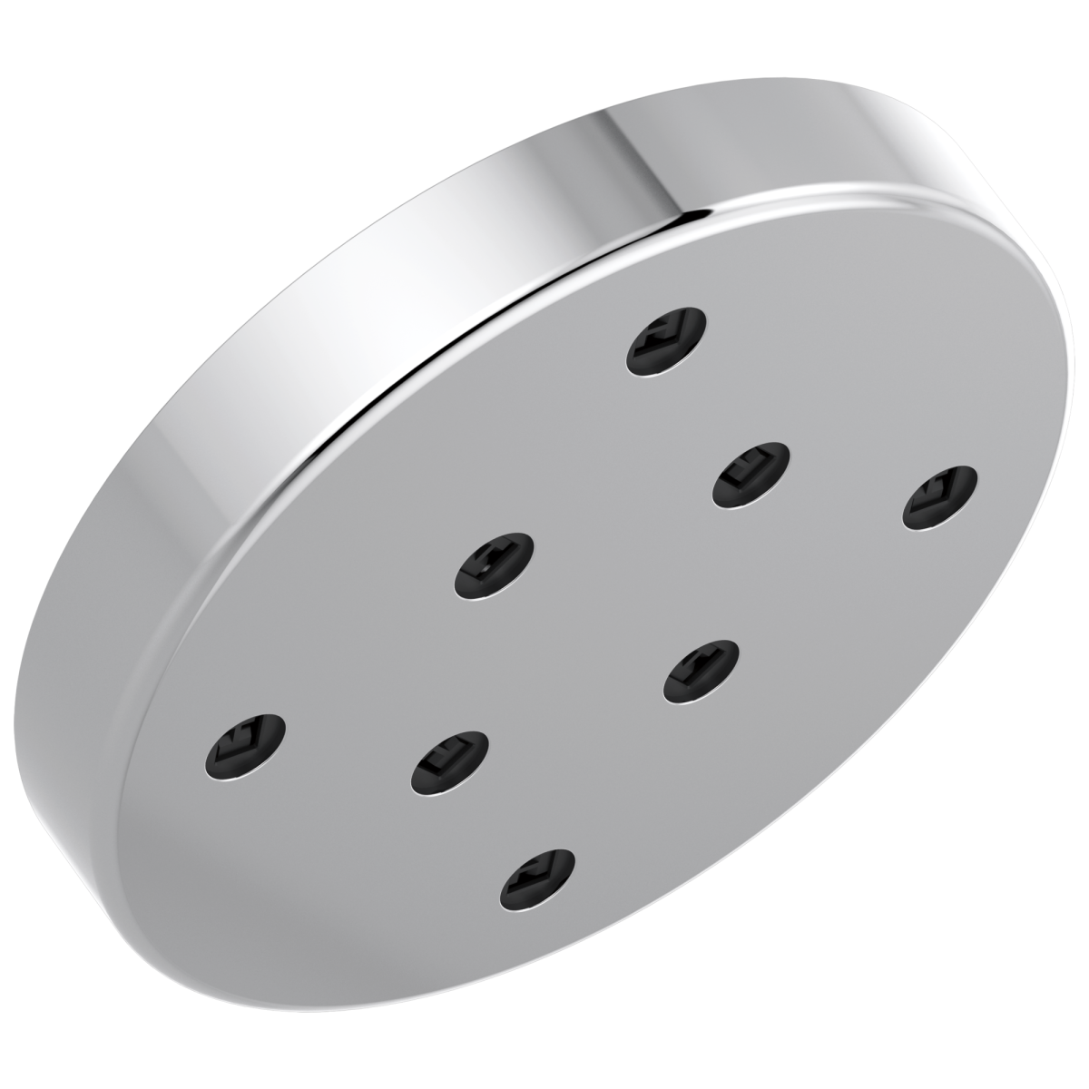 DELTA Universal Showering Components H2Okinetic Single-Setting Metal Raincan Shower Head — Lumicoat® Chrome
