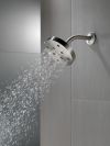 DELTA Universal Showering Components H2Okinetic Single-Setting Metal Raincan Shower Head — Lumicoat® Stainless