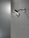 DELTA Universal Showering Components H2Okinetic Single-Setting Metal Raincan Shower Head — Lumicoat® Stainless
