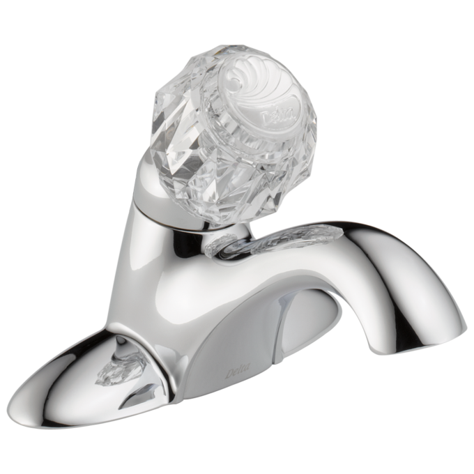 DELTA Classic Single Handle Centerset Bathroom Faucet — Chrome